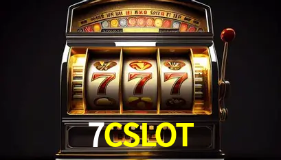 Una escena digital vívida inspirada en casino con 7CSLOT mostrado prominentemente, luces brillantes, fichas, cartas y acentos dorados.